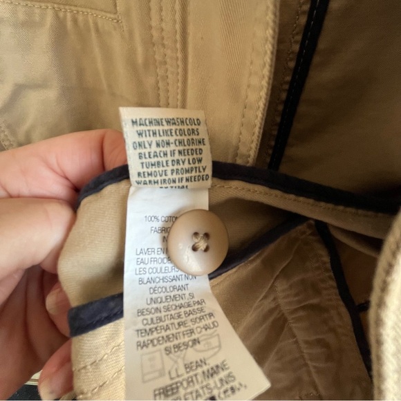 L.L. Bean Women's Beige Fitted Utility Jacket Pima Cotton Coat Medium Blazer - Picture 8 of 12